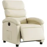 vidaXL Relaxsessel Elektrisch Creme Kunstleder