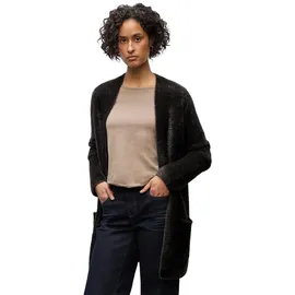 STREET ONE Langer Federgarn Cardigan Braun 34