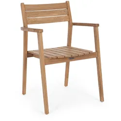 Gartenstuhl Adriel aus recyceltem Teakholz