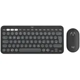 Logitech Pebble 2 Combo schwarz/grau, Logi Bolt, USB/Bluetooth, DE (920-012203)