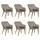 vidaXL Polyrattan Garten-Essgruppe 7-tlg. braun 3068830