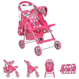 Moni Trade Puppenwagen Mini rosa