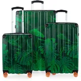 Hauptstadtkoffer Q-Damm - 3er Kofferset - Handgepäckskoffer 54 cm, mittelgroßer Koffer 68 cm + großer Reisekoffer 78 cm, Hartschale ABS, TSA, Design Floral