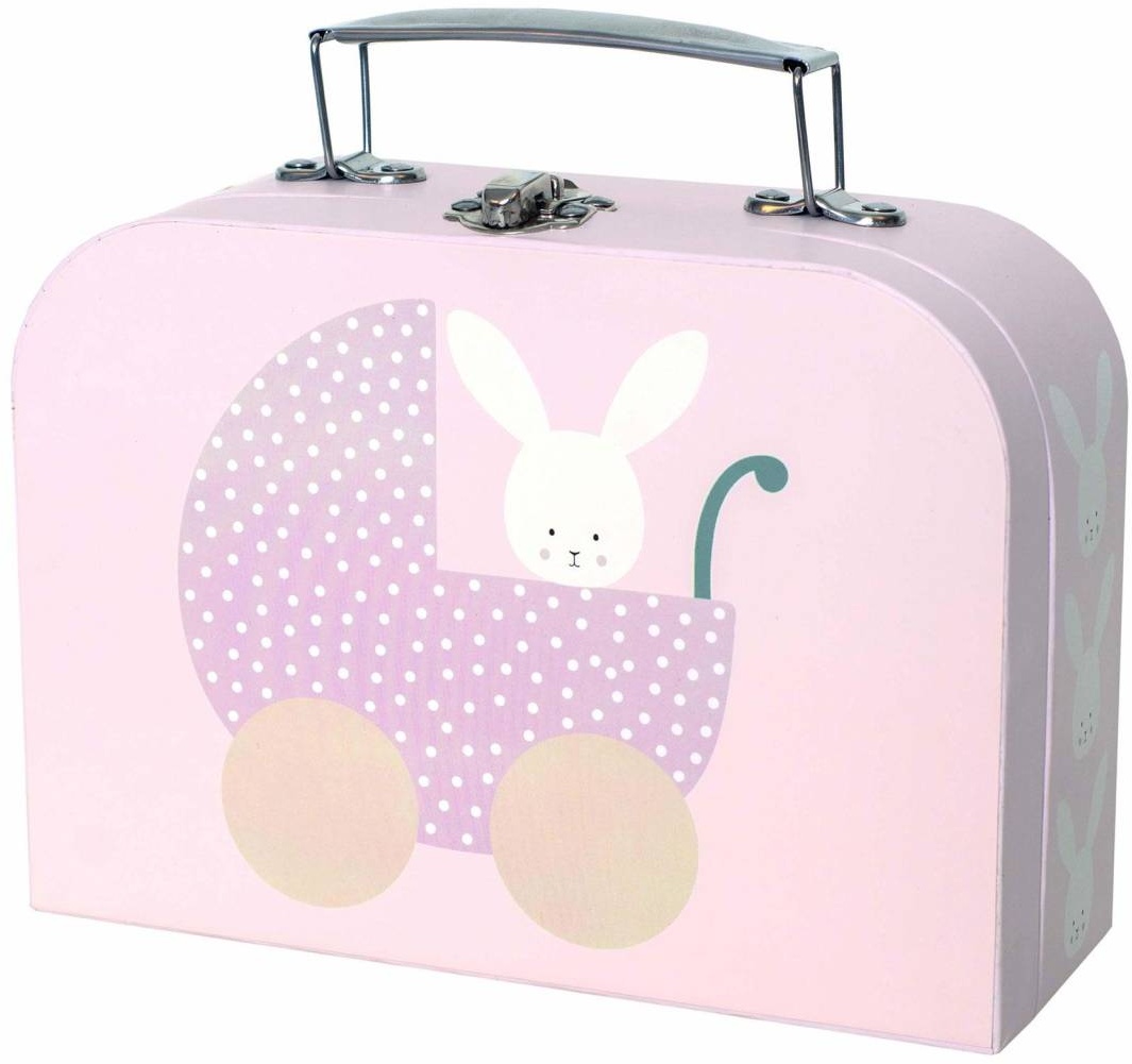 JaBaDaBaDo Spielset Koffer Hase & Babyaccessoires rosa 3+