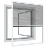 WINDHAGER Expert Plissee Fenster Ultra Flat, Insektenschutz für Fenster, Fliegengitter, Mosquitoschutz, Selbstbausatz 100 x 120 cm, weiß, 03242