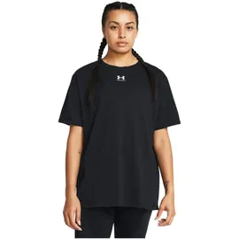 Under Armour Campus Oversize T-Shirt Damen 001 black/white M
