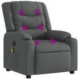 vidaXL Massagesessel Dunkelgrau Stoff