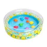 Aufblasbarer Pool | Blow Up PVC Anti-Rutsch-Wasserspiel | Blow Up Rundes Wasserspielcenter aus PVC | Für Outdoor-Garten-Hof-Partys, Hinterhof-Kinder, Junge n und Mädchen