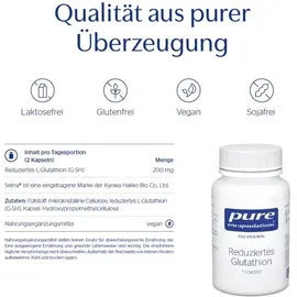 PURE ENCAPSULATIONS Reduziertes Gluthation Kapseln 60 St.