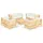 vidaXL Garten-Lounge-Set 9-tlg. beige Kiefernholz