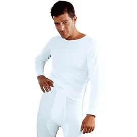 CLIPPER Unterhemd CLIPPER, Herren, Gr. 8, 2 Stk., N-Gr, weiß, Doppelripp, Obermaterial: 100% Baumwolle, unifarben, körpernah, Rundhals, Unterhemden Unterhemd, schlichtes Basic, Unterziehshirt - in Doppelripp, Langarmshirt