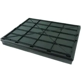 Novaliv Klappbox 30 L 4-tlg. Schwarz