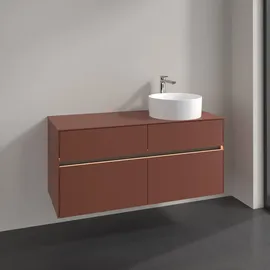 Villeroy & Boch Waschtischunterschrank 4 Auszüge 120 x 54,8 x 50 cm Braun