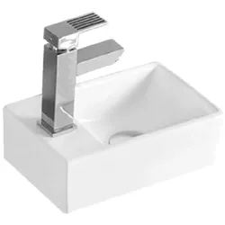 Design Waschtisch Kleines Gäste Wc Handwaschbecken Hahnloch Waschbecken