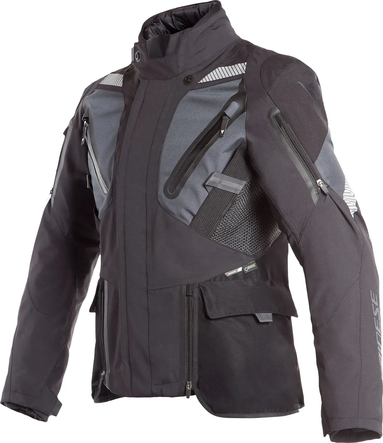 Dainese Gran Turismo, Textiljacke Gore-Tex - Schwarz/Grau - 62