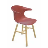 Infiniti Stuhl Loop Retro Kunststoff Rot