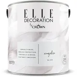 ELLE Decoration by Crown Premium Wandfarbe Matt Angelic No.606  2,500L