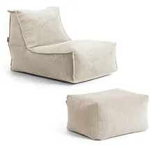 mokebo Sitzsack, Beige, Textil, 60x65x95 cm, Oeko-Tex®, Wohnzimmer, Hocker, Sitzsäcke, XXL Sitzsäcke