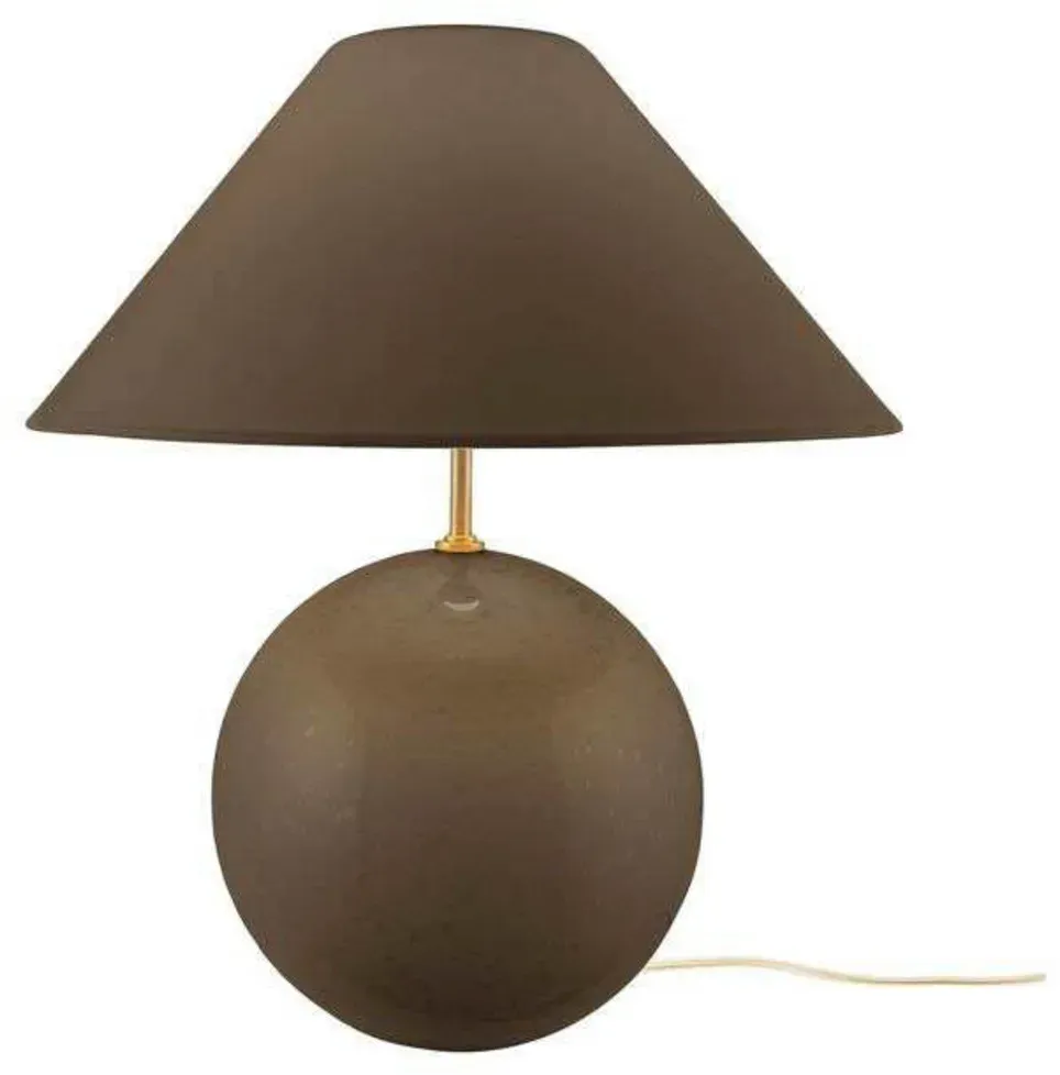 Tischleuchte Globen Lighting, IRIS, Braun / Rost, für Wohnzimmer, Glas, Vintage - 39