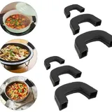 Silikongriffe für Töpfe Hitzeschutz Topfgriff Küche Schutz 6er