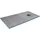 Marwell Duschelement 90x160x4 cm, befliesbar, mit integriertem rundem Ablauf grau