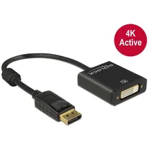DeLock DisplayPort zu DVI Adapterkabel 0,20 m Schwarz