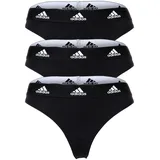 adidas String Damen 3er Pack Stretch, schwarz XL
