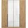 Rauch Drehtürenschrank Artemis 181 x 210 x 54 cm Weiß/Eiche Artisan