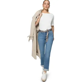 Zero Jeans mit Leo-Gürtel Style Orlando 28 Inch in Middle Blue Denim | Gr.: 36