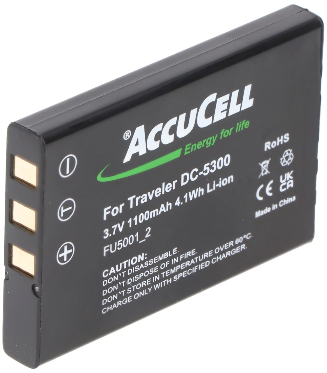 AccuCell Akku passend für HP Photosmart R507, R607, R707, R717