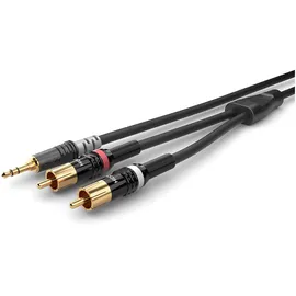 SOMMER CABLE Audiokabel HBP-3SC2 / 3,5mm Klinken-Stecker - 2x Cinch-Stecker 1,5m (1,5m)