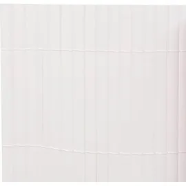 vidaXL Gartenzaun Doppelseitig 110 x 300 cm Weiß/Kunststoff