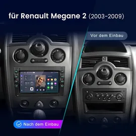 Awesafe 7 Zoll 2+64GB Android Autoradio für Renault Megane II 2003-2009