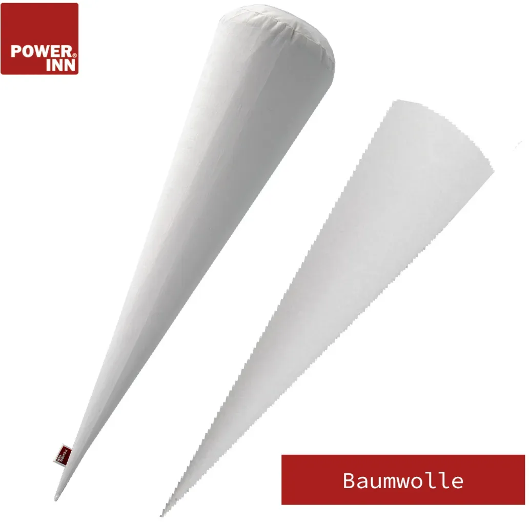 POWER INN® Schultütenkissen Baumwolle ca. 70 cm + Papprohling 70 cm