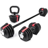 Sport-Tec 3 in 1 Multi Hantel-Set 1-19 kg