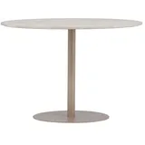 venture home Esstisch Ø110 cm) Beige