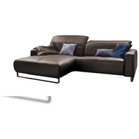 KAWOLA Sofa YORK Leder Recamiere elephant