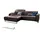 KAWOLA Sofa YORK Leder Recamiere elephant