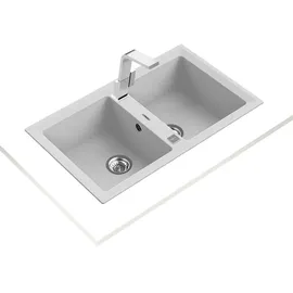 Teka Stone 90 B-TG 2C rechts flächenbündig weiß Handbetätigung 860 x 520 mm