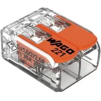 WAGO 221-612/995-010 Verbindungsklemme mit Hebel, 10 Stück