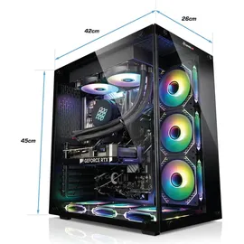 Kiebel kiebel.de Gaming PC Panorama Intel Core i7-12700KF, 64GB DDR4, NVIDIA RTX 4070 Ti Super 16 GB, 2TB SSD, Windows 11, Gaming PC