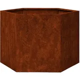 vidaXL Pflanzkübel Rostig 60 x 60 x 45 cm Cortenstahl