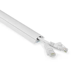 Nedis Kabelmanagement - Röhre - 1 Stück - max. Kabeldicke: 12 mm - PVC - Weiss