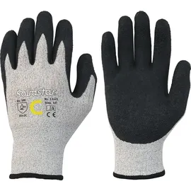 Leipold Schnittschutzhandschuhe Solidstar 1443 Gr.9 grau/schwarz EN 388 PSA II 12 PA