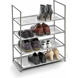 DOMOPAK Schuhregal 58,5 x 70 x 28,5 cm 4 Böden grau