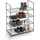 DOMOPAK Schuhregal 58,5 x 70 x 28,5 cm 4 Böden grau