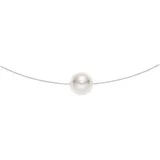 Steel_art Collier Florere Single Silberfarben Edelstahl 42cm