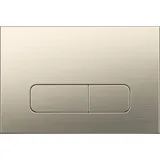 Wunderbad Drückerplatte Nickel Kompatibel zu Geberit Duofix Sigma (up 320) 2 Mengenspülung