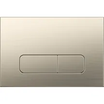 Wunderbad Drückerplatte Nickel Kompatibel zu Geberit Duofix Sigma (up 320) 2 Mengenspülung