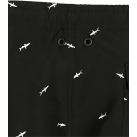 URBAN CLASSICS Embroidery Badeshorts Shark / Black / White 3XL